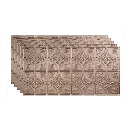 Acoustic Ceiling Products Fasade Traditional Syle # 2 - 48-3/8" x 24-3/8" PVC Glue Up Tile in Vintage Metal - PG5134